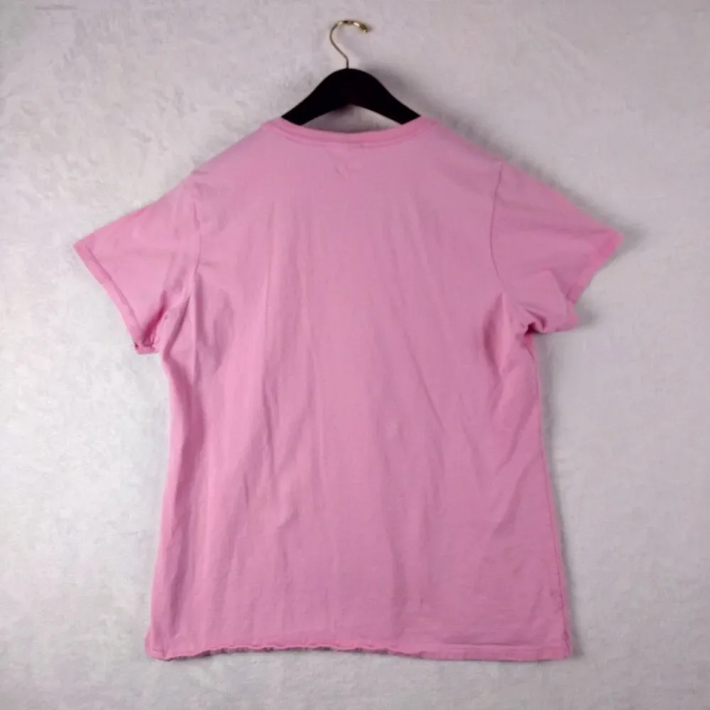 Disney Minnie Mouse Pink Heart‎ Graphic T-Shirt Womens XL Port & Company Tee